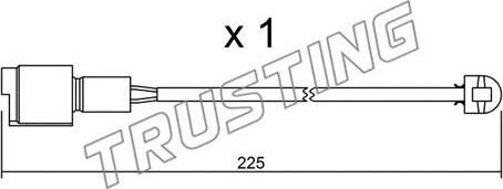 Trusting SU.075 - Indikators, Bremžu uzliku nodilums autospares.lv