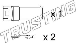 Trusting SU.077K - Indikators, Bremžu uzliku nodilums www.autospares.lv