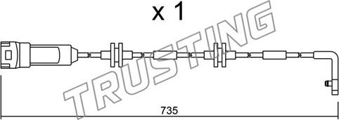 Trusting SU.144 - Indikators, Bremžu uzliku nodilums www.autospares.lv