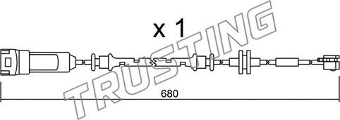 Trusting SU.145 - Indikators, Bremžu uzliku nodilums www.autospares.lv