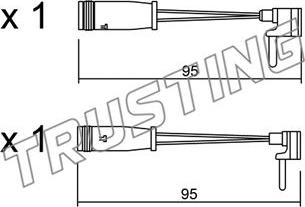 Trusting SU.159K - Indikators, Bremžu uzliku nodilums www.autospares.lv