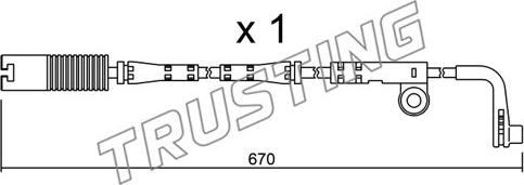 Trusting SU.150 - Indikators, Bremžu uzliku nodilums www.autospares.lv