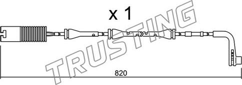 Trusting SU.151 - Indikators, Bremžu uzliku nodilums www.autospares.lv