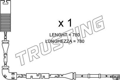 Trusting SU.153 - Warning Contact, brake pad wear www.autospares.lv