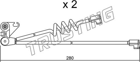 Trusting SU.169K - Indikators, Bremžu uzliku nodilums www.autospares.lv