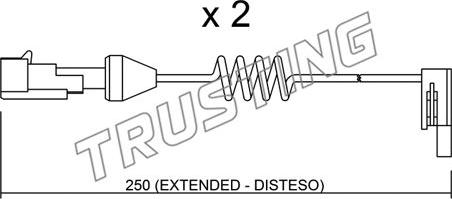 Trusting SU.166K - Indikators, Bremžu uzliku nodilums www.autospares.lv