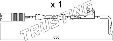 Trusting SU.104 - Indikators, Bremžu uzliku nodilums autospares.lv