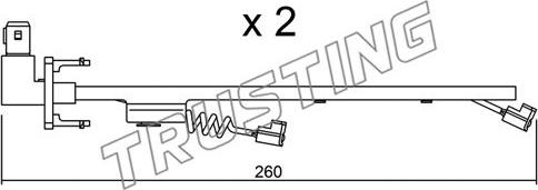 Trusting SU.184K - Indikators, Bremžu uzliku nodilums www.autospares.lv