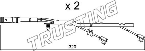 Trusting SU.185K - Indikators, Bremžu uzliku nodilums www.autospares.lv