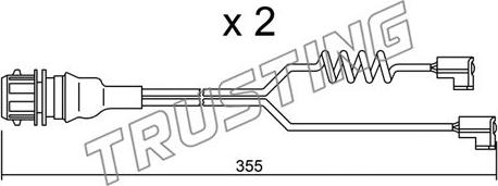 Trusting SU.181K - Indikators, Bremžu uzliku nodilums www.autospares.lv