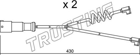 Trusting SU.187K - Indikators, Bremžu uzliku nodilums www.autospares.lv