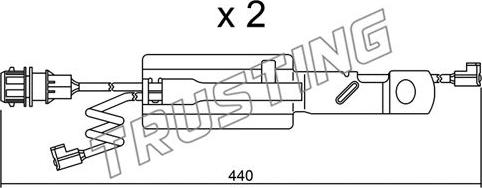 Trusting SU.179K - Indikators, Bremžu uzliku nodilums www.autospares.lv