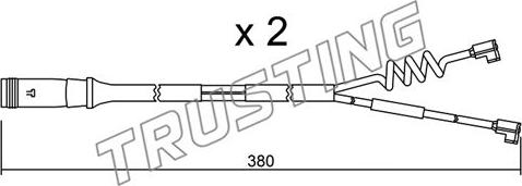 Trusting SU.175K - Indikators, Bremžu uzliku nodilums www.autospares.lv