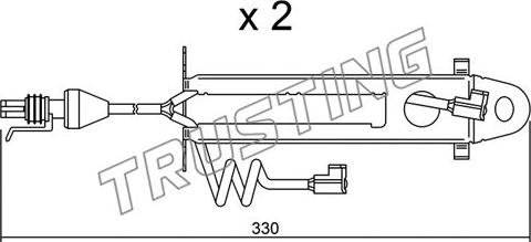 Trusting SU.176K - Indikators, Bremžu uzliku nodilums www.autospares.lv