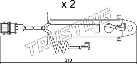 Trusting SU.178K - Indikators, Bremžu uzliku nodilums www.autospares.lv