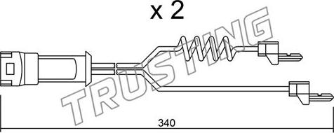 Trusting SU.172K - Indikators, Bremžu uzliku nodilums www.autospares.lv