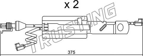 Trusting SU.177K - Indikators, Bremžu uzliku nodilums www.autospares.lv