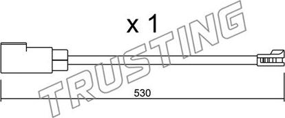 Trusting SU.340 - Indikators, Bremžu uzliku nodilums autospares.lv