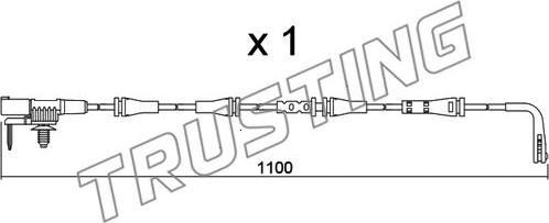 Trusting SU.358 - Warning Contact, brake pad wear www.autospares.lv