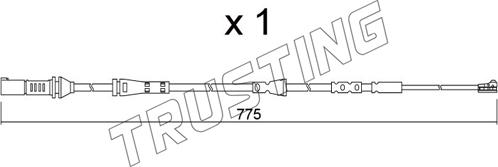 Trusting SU.361 - Indikators, Bremžu uzliku nodilums www.autospares.lv