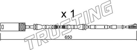 Trusting SU.304 - Indikators, Bremžu uzliku nodilums www.autospares.lv