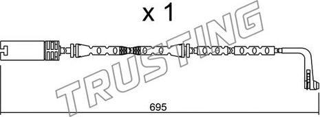 Trusting SU.305 - Indikators, Bremžu uzliku nodilums www.autospares.lv