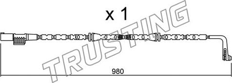 Trusting SU.306 - Indikators, Bremžu uzliku nodilums www.autospares.lv