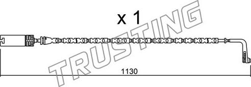 Trusting SU.300 - Indikators, Bremžu uzliku nodilums www.autospares.lv