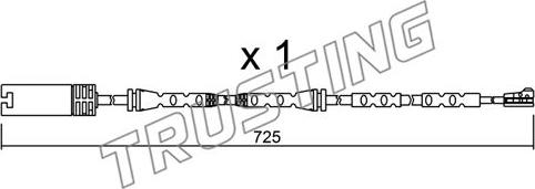 Trusting SU.302 - Indikators, Bremžu uzliku nodilums www.autospares.lv