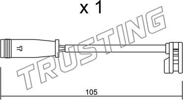 Trusting SU.313 - Indikators, Bremžu uzliku nodilums www.autospares.lv