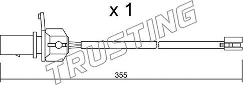 Trusting SU.332 - Indikators, Bremžu uzliku nodilums www.autospares.lv