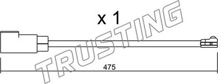 Trusting SU.329 - Indikators, Bremžu uzliku nodilums autospares.lv