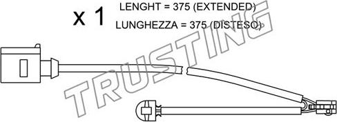 Trusting SU.294 - Indikators, Bremžu uzliku nodilums www.autospares.lv