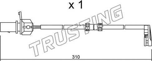 Trusting SU.290 - Indikators, Bremžu uzliku nodilums www.autospares.lv