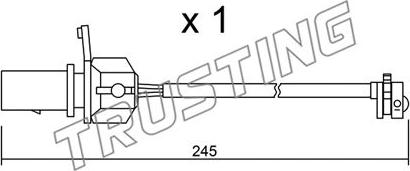 Trusting SU.247 - Indikators, Bremžu uzliku nodilums www.autospares.lv