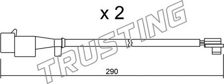 Trusting SU.260K - Indikators, Bremžu uzliku nodilums www.autospares.lv