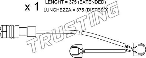 Trusting SU.267 - Indikators, Bremžu uzliku nodilums autospares.lv