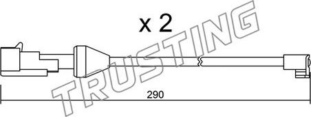 Trusting SU.204K - Indikators, Bremžu uzliku nodilums www.autospares.lv