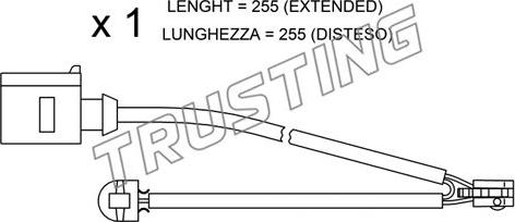 Trusting SU.218 - Indikators, Bremžu uzliku nodilums autospares.lv