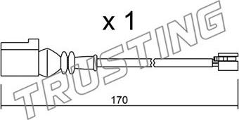 Trusting SU.289 - Indikators, Bremžu uzliku nodilums www.autospares.lv