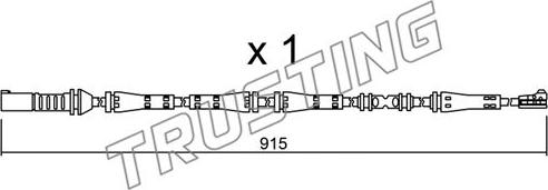 Trusting SU.287 - Indikators, Bremžu uzliku nodilums www.autospares.lv