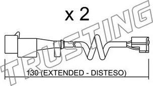 Trusting SU.225K - Indikators, Bremžu uzliku nodilums www.autospares.lv