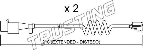 Trusting SU.226K - Indikators, Bremžu uzliku nodilums autospares.lv