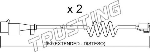 Trusting SU.227K - Indikators, Bremžu uzliku nodilums www.autospares.lv