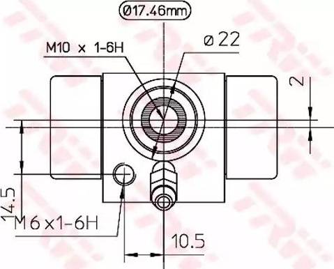 TRW BWC107A - Riteņa bremžu cilindrs www.autospares.lv