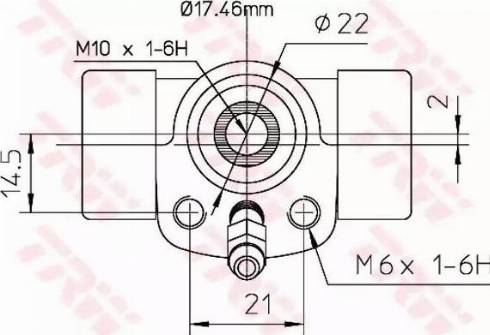 TRW BWC107 - Riteņa bremžu cilindrs autospares.lv