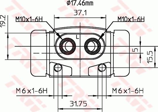 TRW BWC245 - Riteņa bremžu cilindrs www.autospares.lv