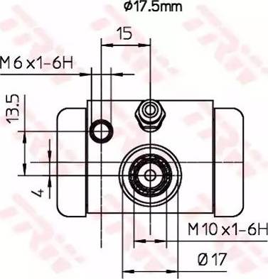 TRW BWC252 - Riteņa bremžu cilindrs www.autospares.lv