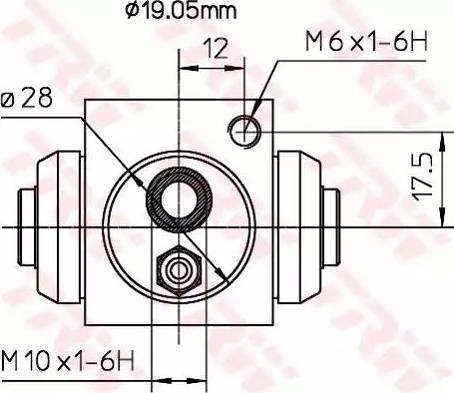 TRW BWD119A - Riteņa bremžu cilindrs autospares.lv