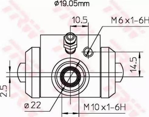 TRW BWD113A - Riteņa bremžu cilindrs www.autospares.lv